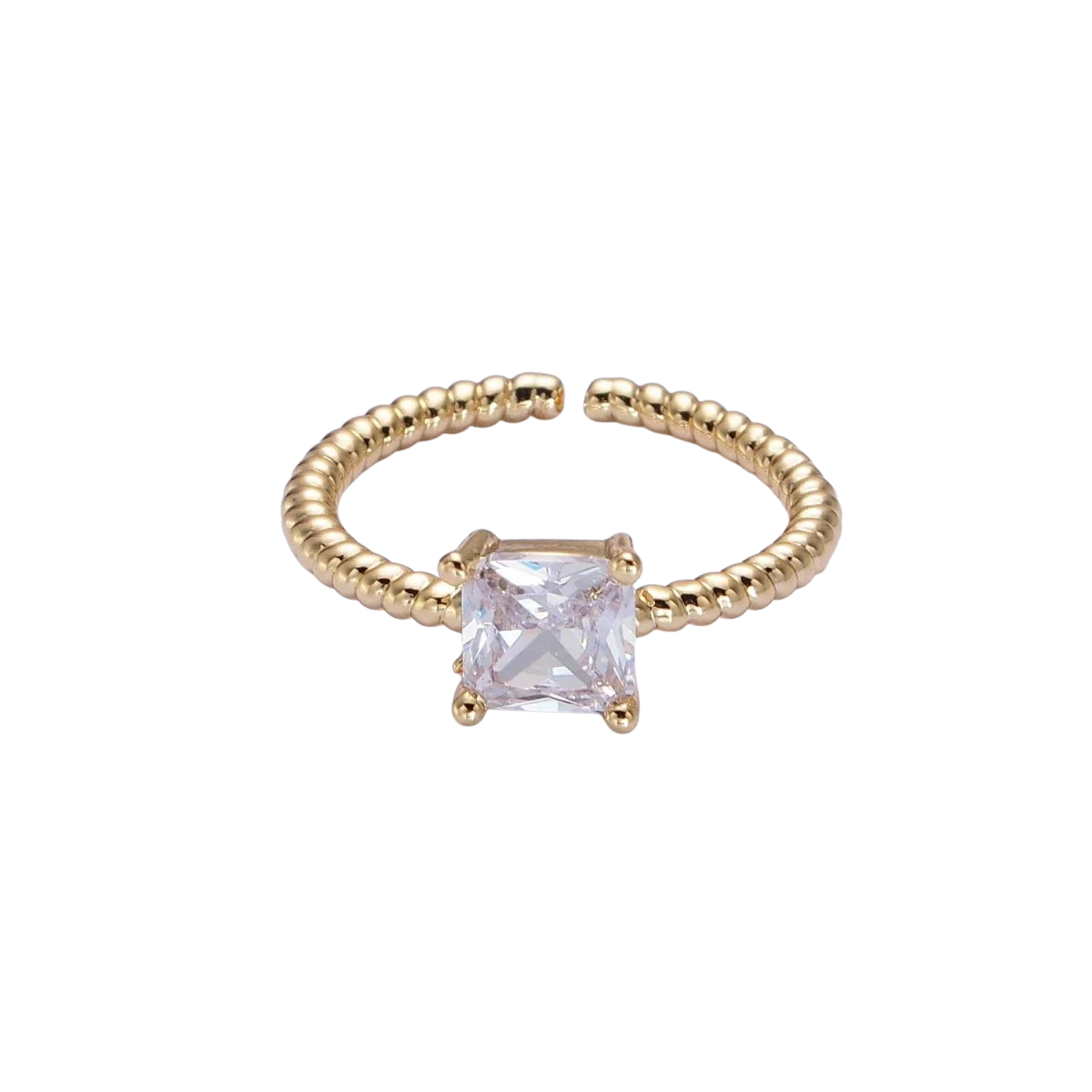 Jumbo Square Diamond Ring CZ