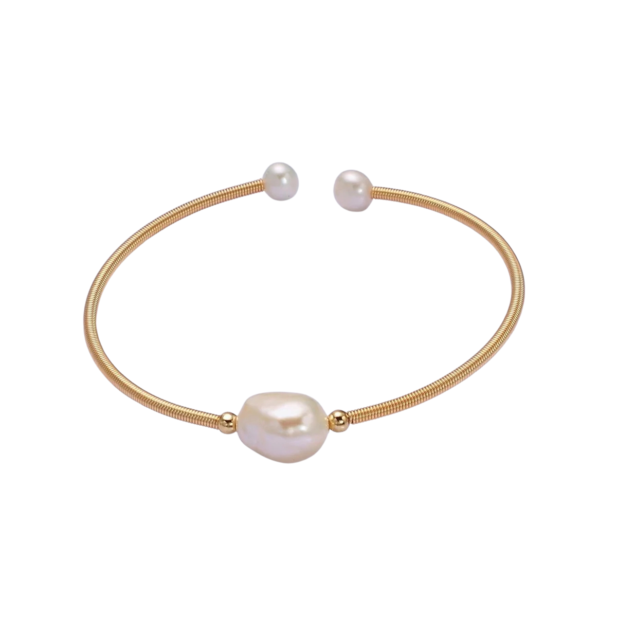 Pearl Minimalist Cuff Adjustable Bracelet