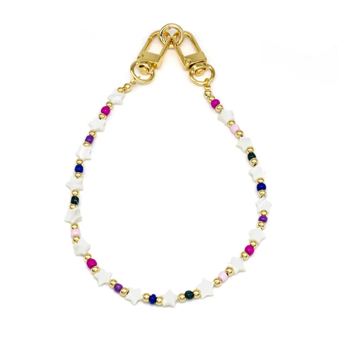 Pearl Star Multi Color Bag Chain/ Phone Strap PH-SJ0009