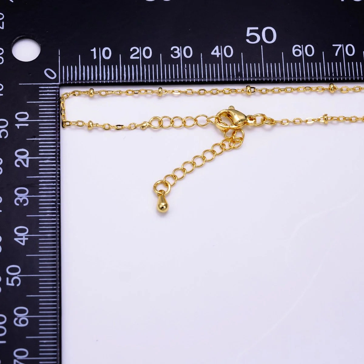 Satellite Cable Chain 18 Inch Necklace W. Extender NC-21WA2454