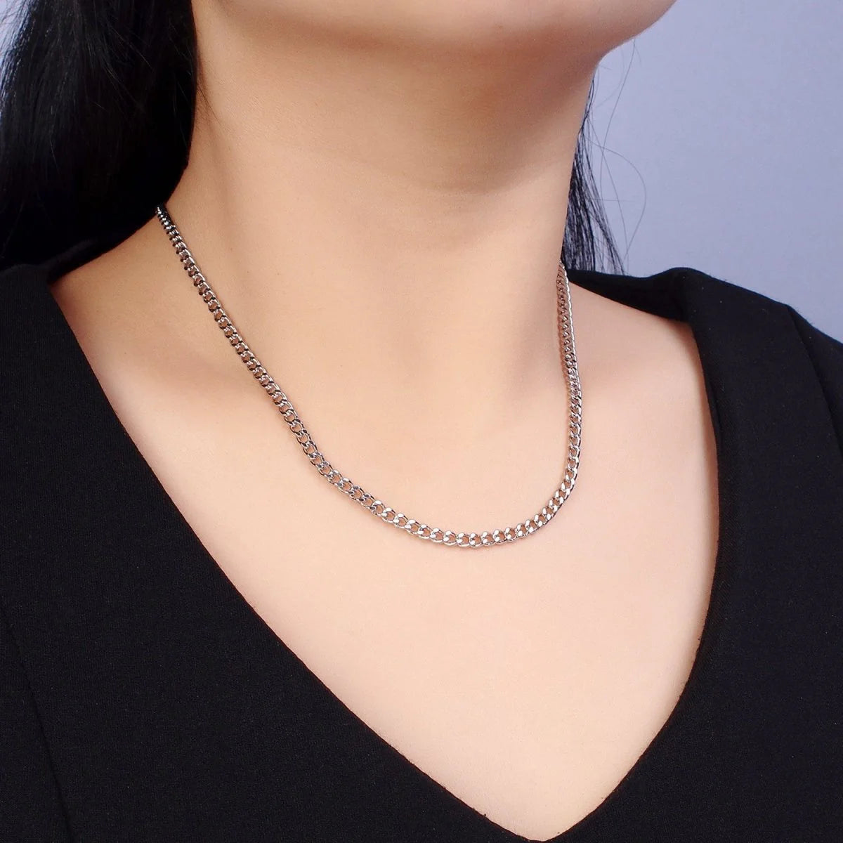 Cuban Curb Necklace Chain Necklace CN-21WA1561