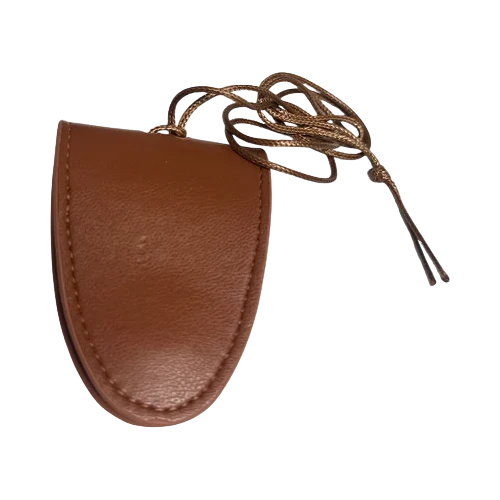 TAN GLASSES LEATHER PU NECKLACE CARRIER AC-0013