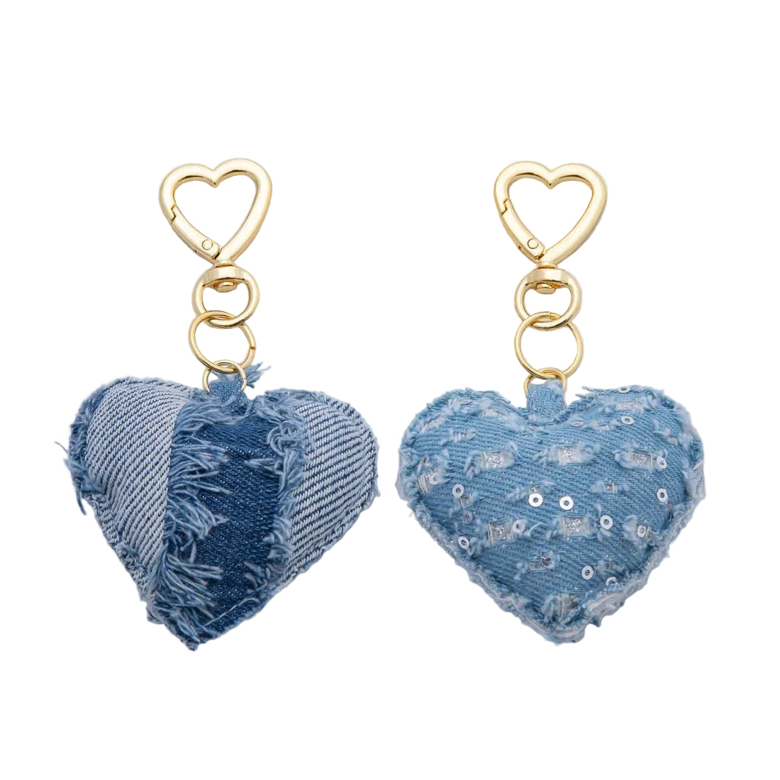 Blue Denim Puffy Heart ✦ BC-21WB145 - BC-21WB146 BC-21WB147