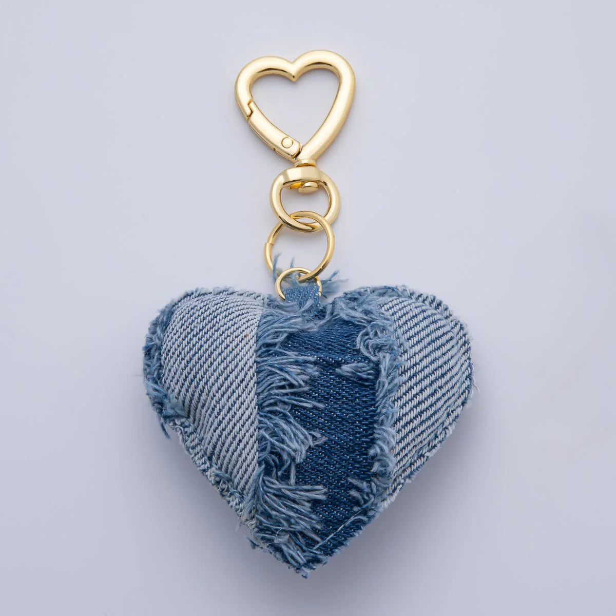 Blue Denim Puffy Heart ✦ BC-21AB145 - BC-21AB145