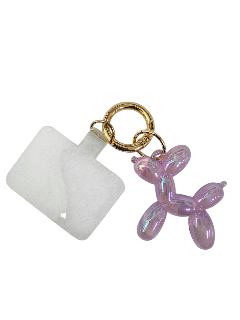 Iridescent Balloon Dog Bag Charm ✦ BC-21WB2004 BC-21WB2008