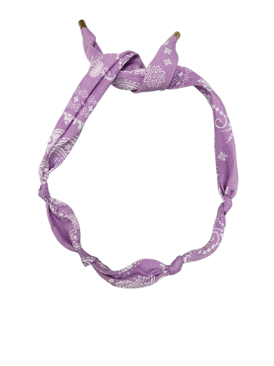 Lavender Scarf Bandanna Necklace NC-2047