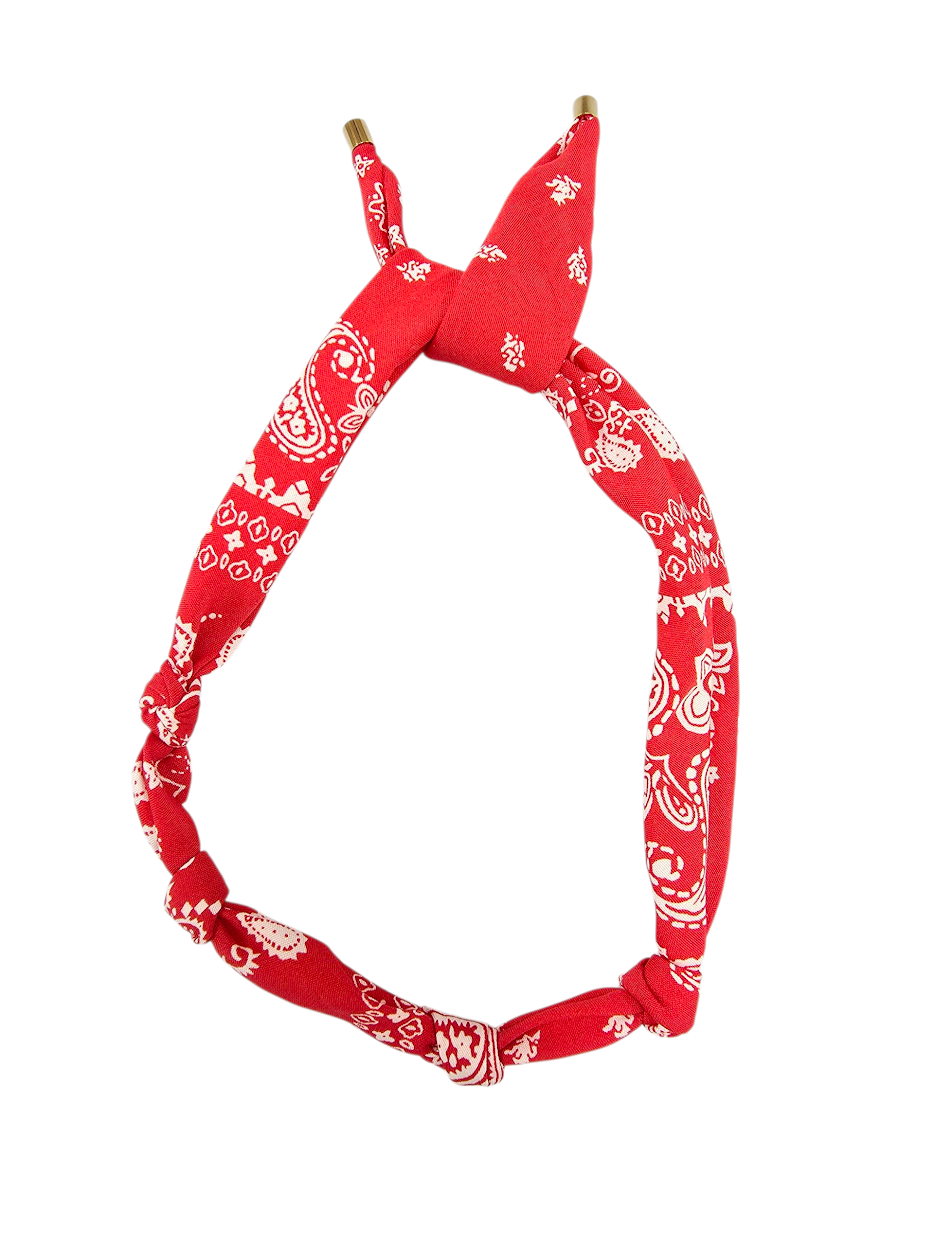 Red Scarf Bandanna necklace NC-2046
