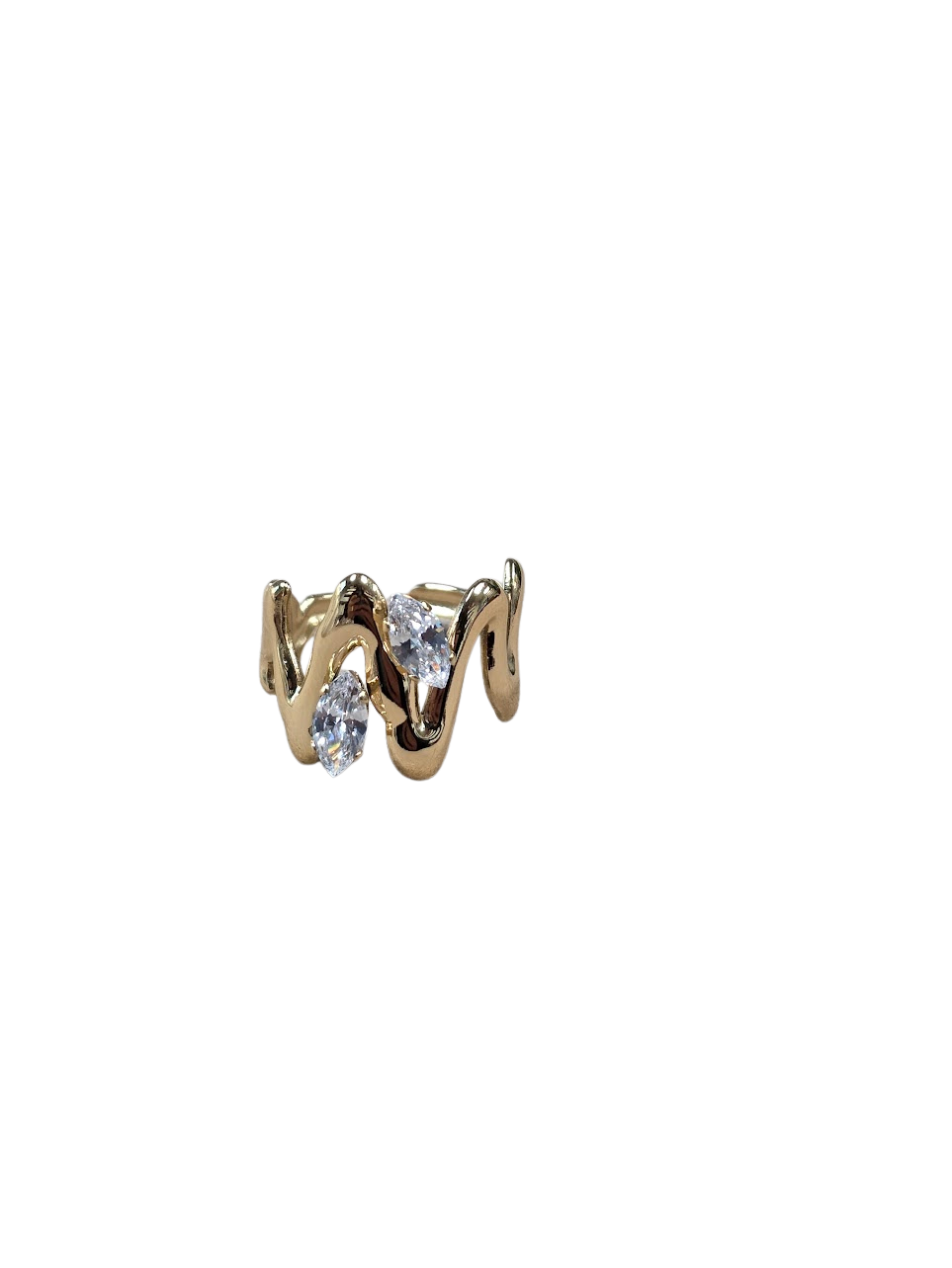 Molten Abstract Marquis Ring RI-0341