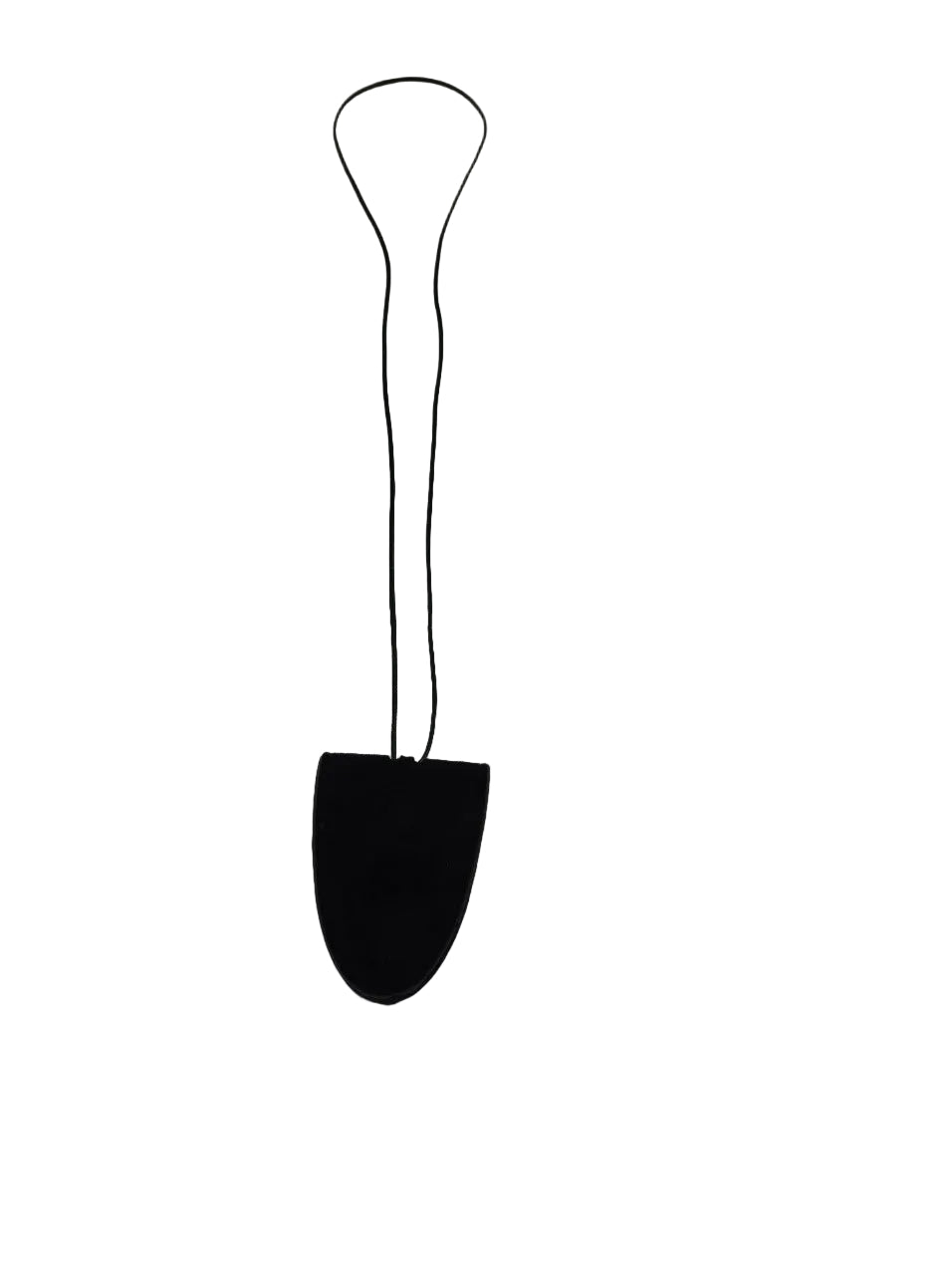 Black Suede Necklace Carrier for Glasses AC-0030