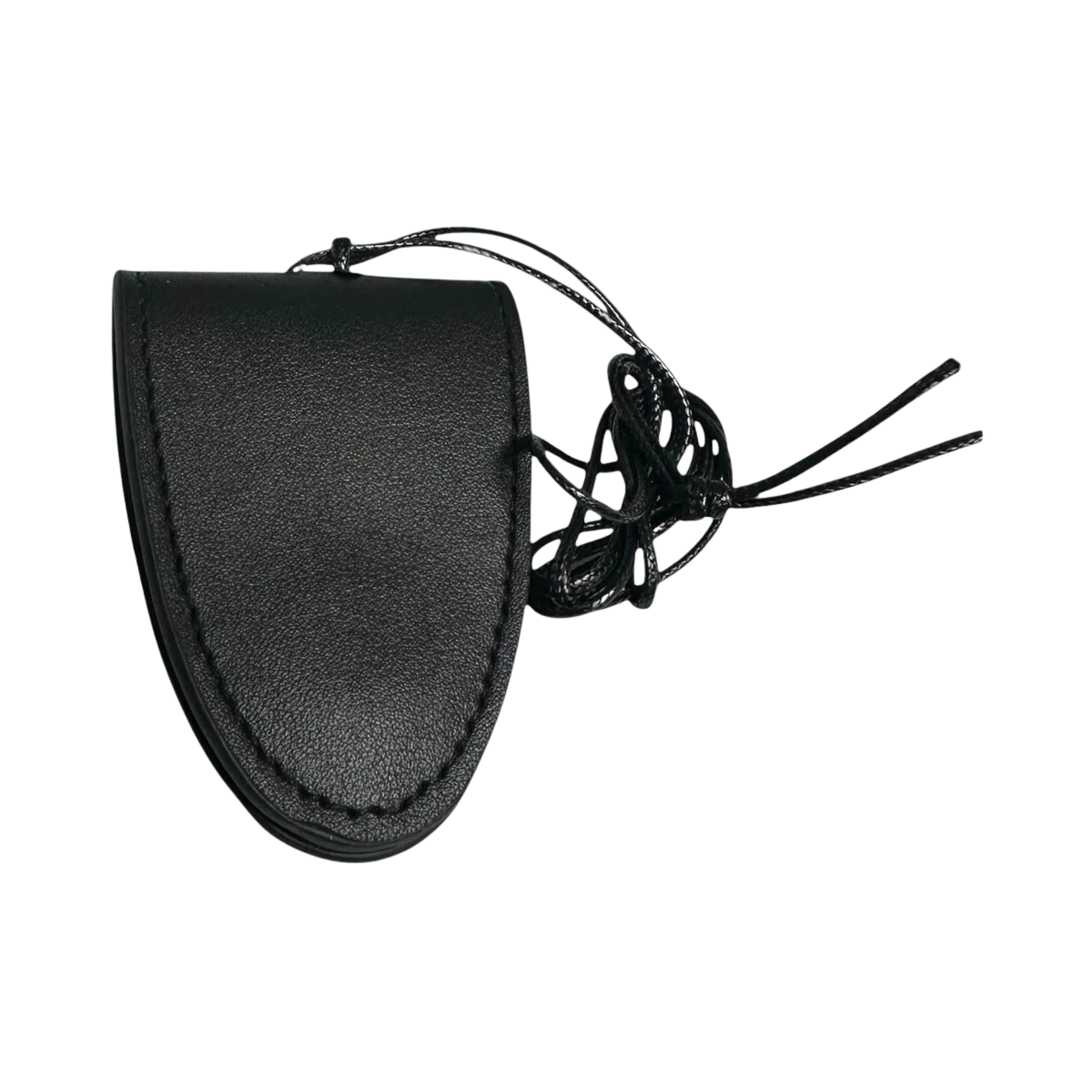 BLACK GLASSES LEATHER PU NECKLACE CARRIER AC-0012