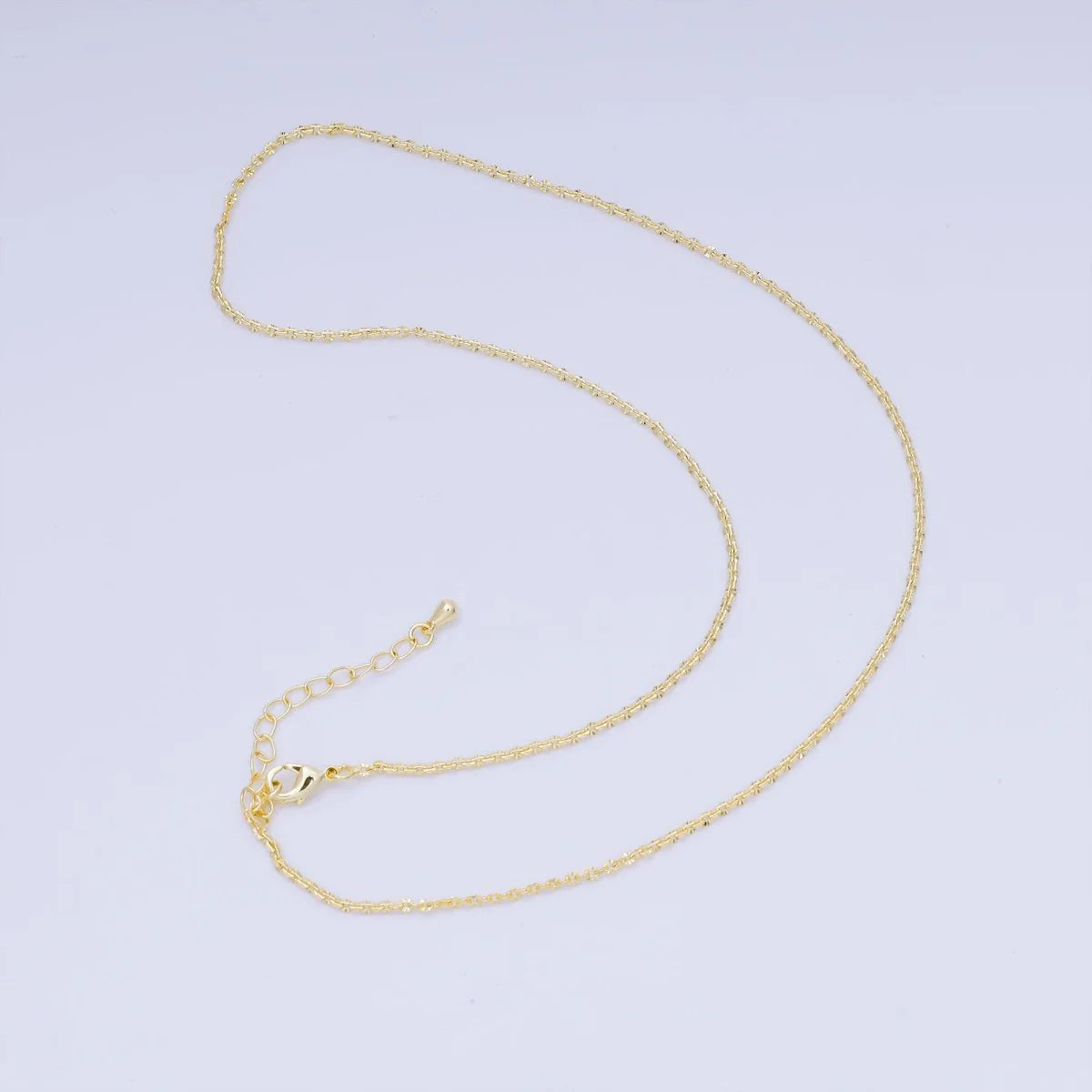 Sunburst Hammered Cable Chain Necklace NC-21WA3227
