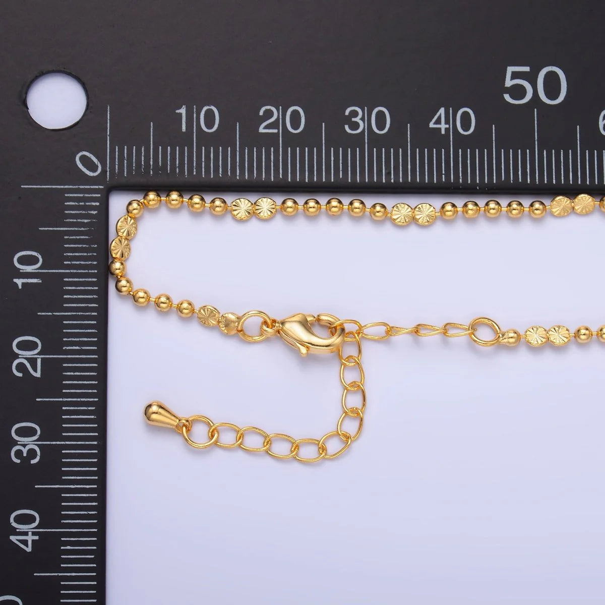 Sunburst Satellite Beaded Chain Necklace NC-21WA3238