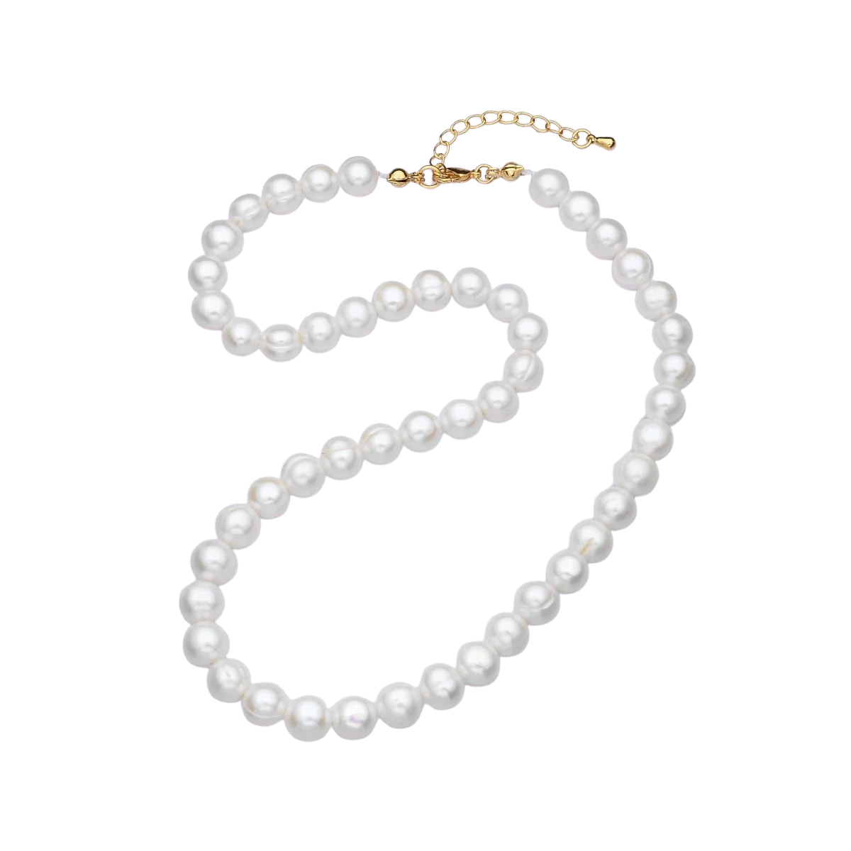 White Shell Pearl Round 16 Inch Necklace NC-21WA3171