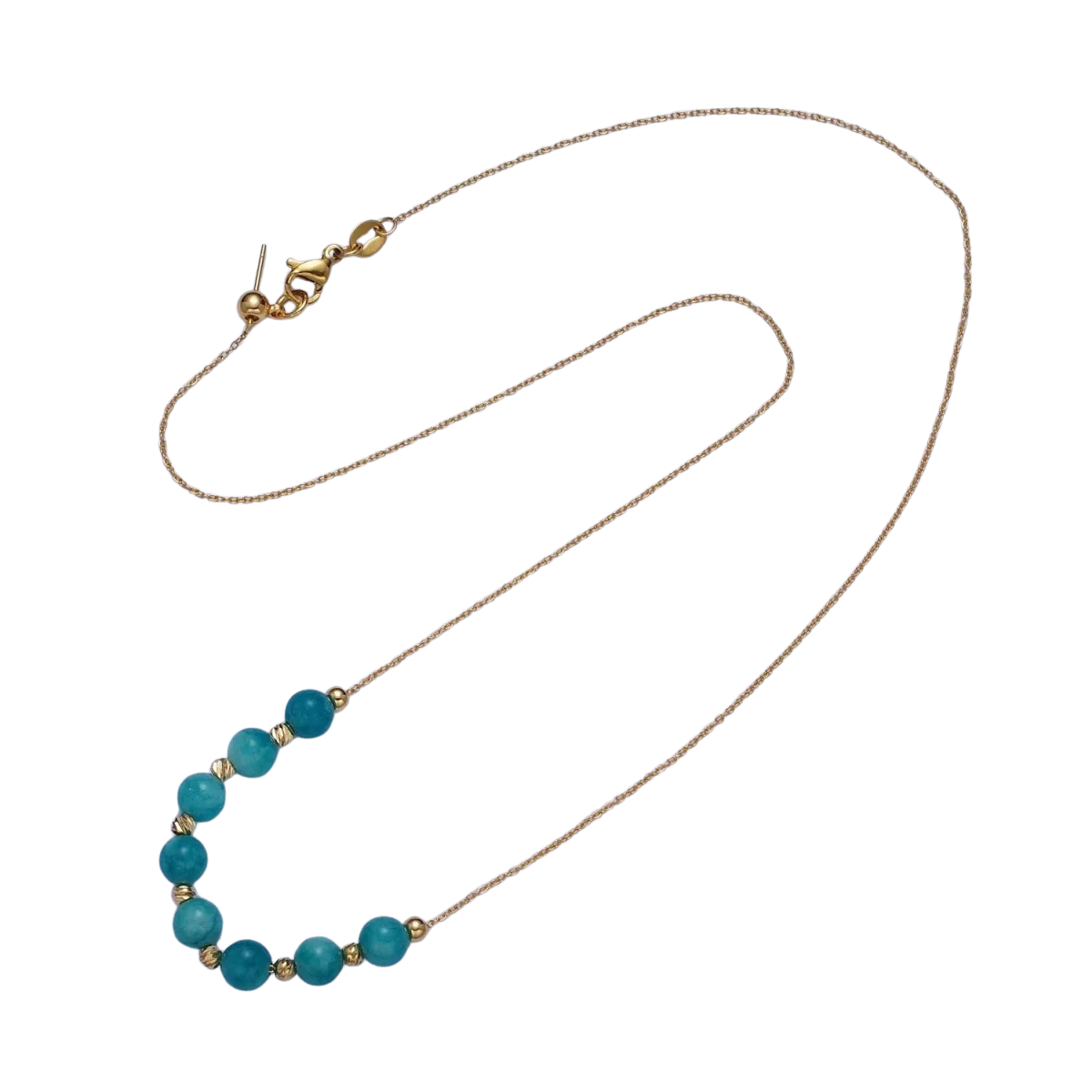 Gemstone Beads Chain Necklace NC-21WA1245 NC-21WA1256