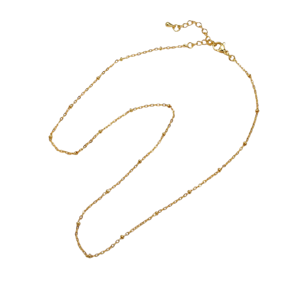 Satellite Cable Chain 18 Inch Necklace W. Extender NC-21WA2454