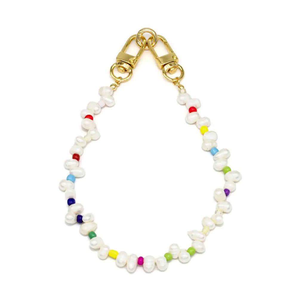 Rice Pearl Multi Color Bag Chain/Phone Strap PH-SJ0025