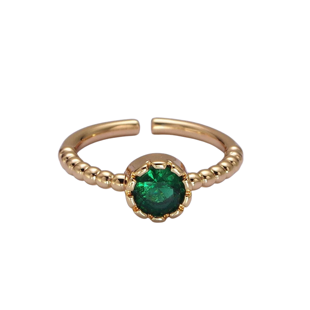 Circle CZ Diamond Ring