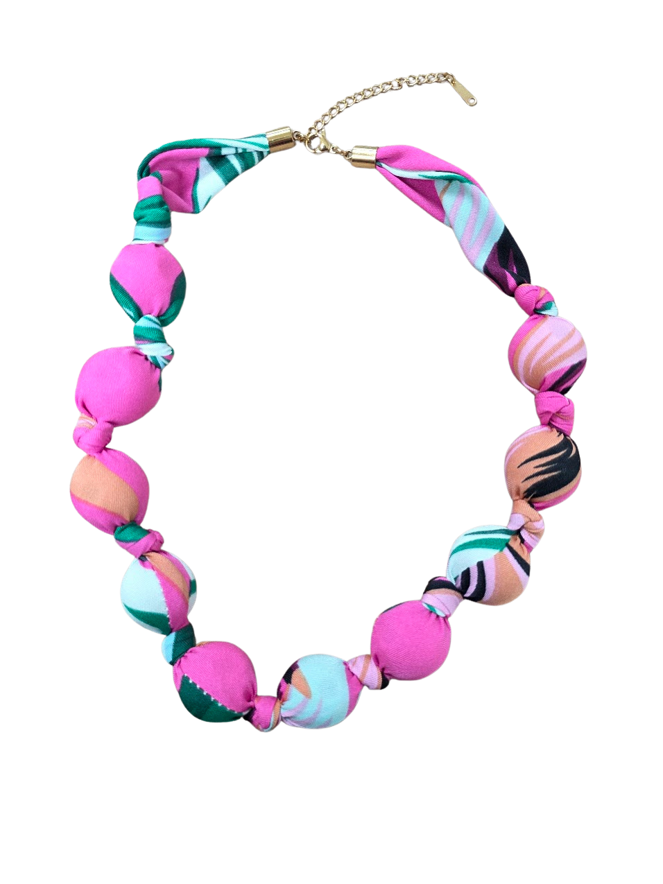Tropical Cotton Bead Necklace NC-2102