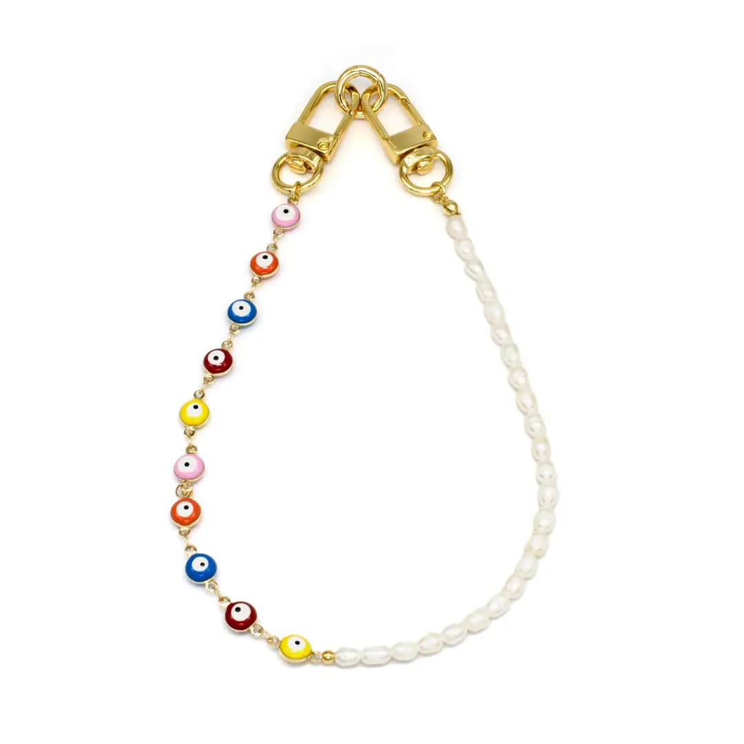 Evil Eye Pearl Bag Chain/Phone Strap PH-SJ0002