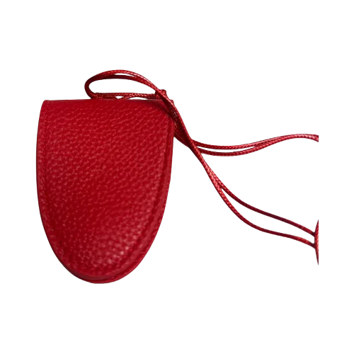RUBY RED GLASSES LEATHER PU NECKLACE CARRIER AC-0016