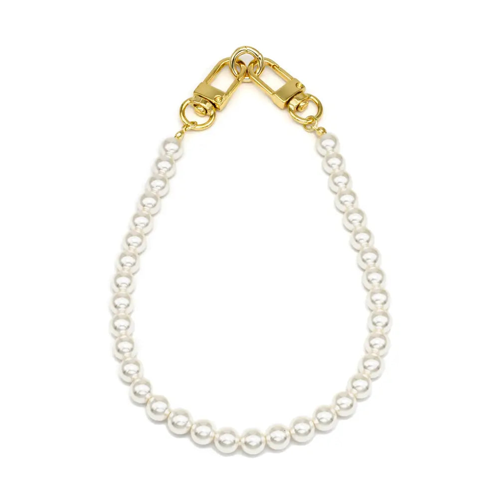 White Pearl Chain Drop Purse Chain / Phone Strap PH-SJ0029