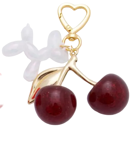 Ballon Iridescent Dog Cherry Bag Charm BC-2004