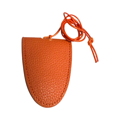 ORANGE GLASSES LEATHER PU NECKLACE CARRIER AC-0011
