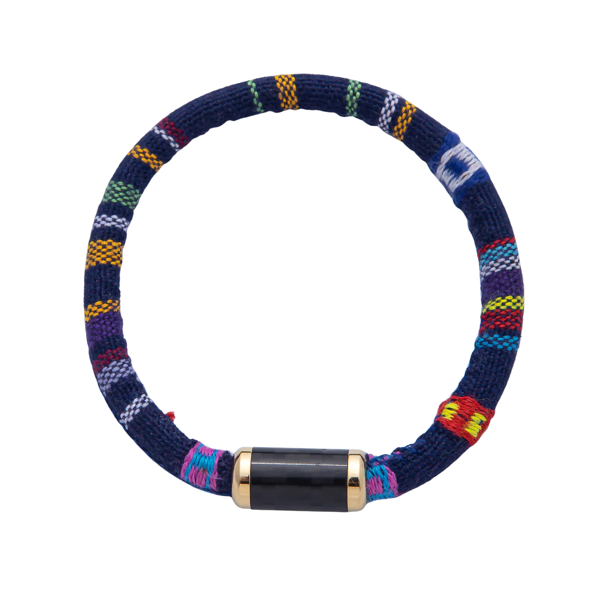 Blue Embroidered Magnetic Cord Bracelet BA-21WA3960