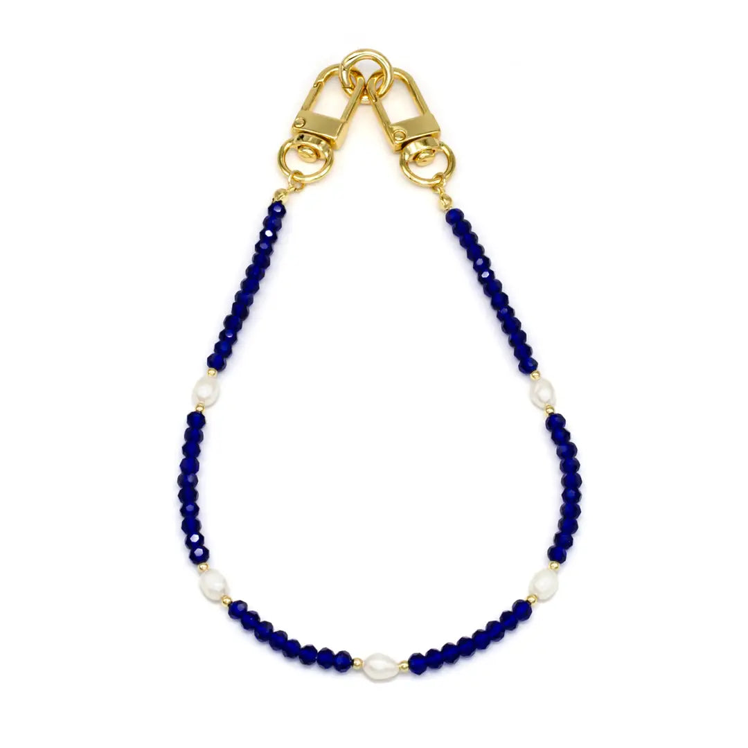Navy Blue Beaded Bag Chain/Phone Strap PH-SJ0014