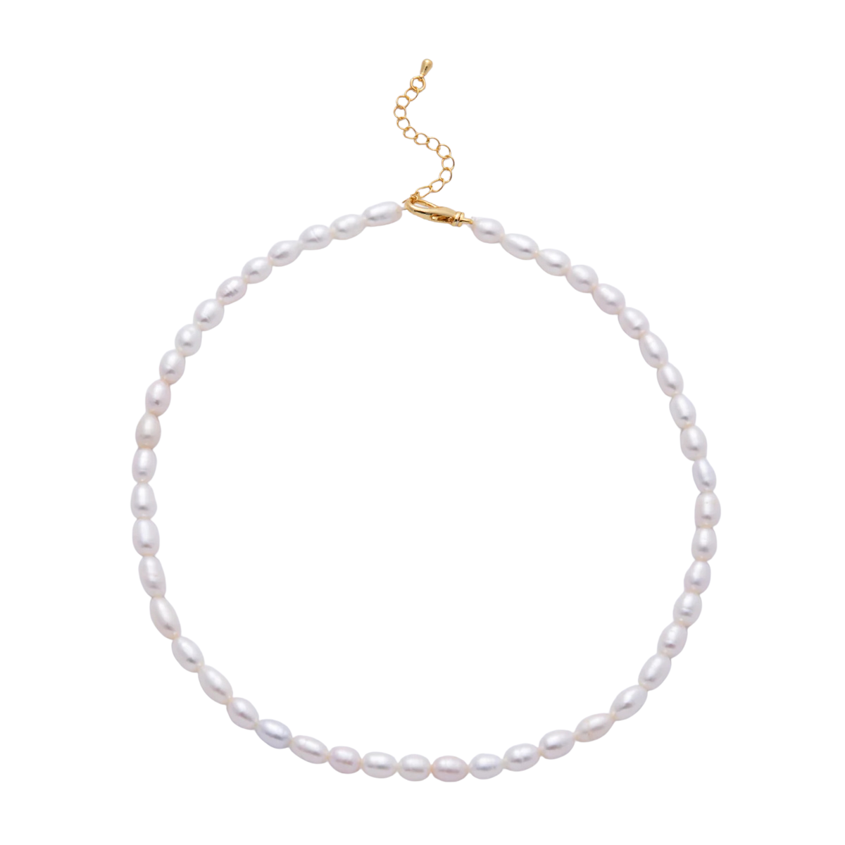 White Freshwater Pearl Button 15.5 Inch Choker NC-21WA4054