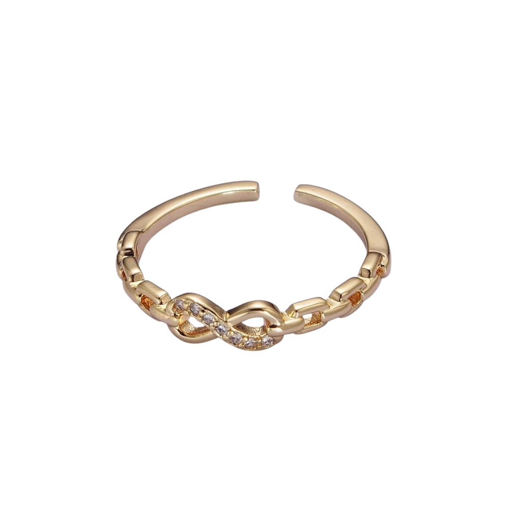 Dainty Infinity Stackable CZ Ring