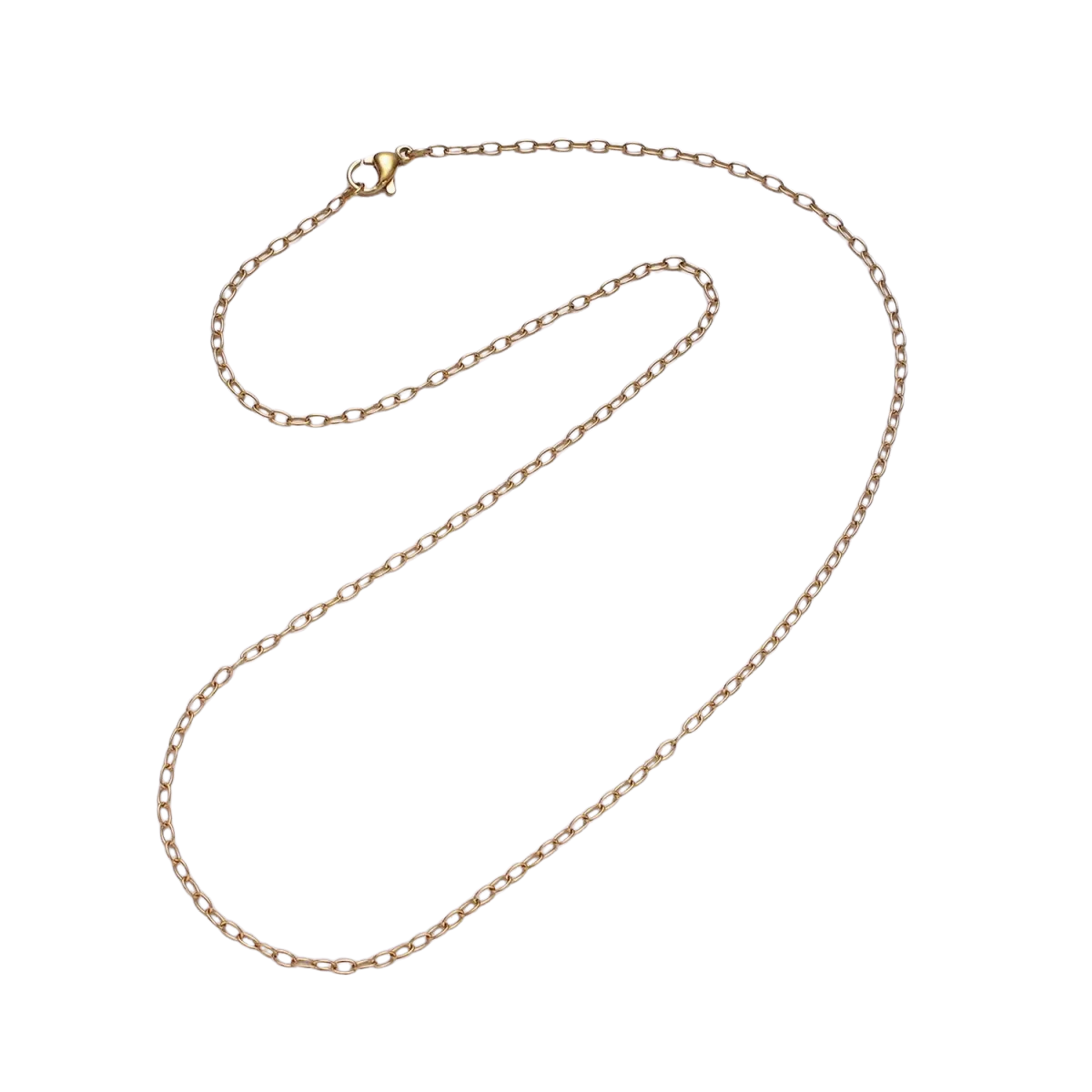 Stainless Steel 1.8mm Cable Minimalist 17.7 Inch Necklace NC-21WA2365