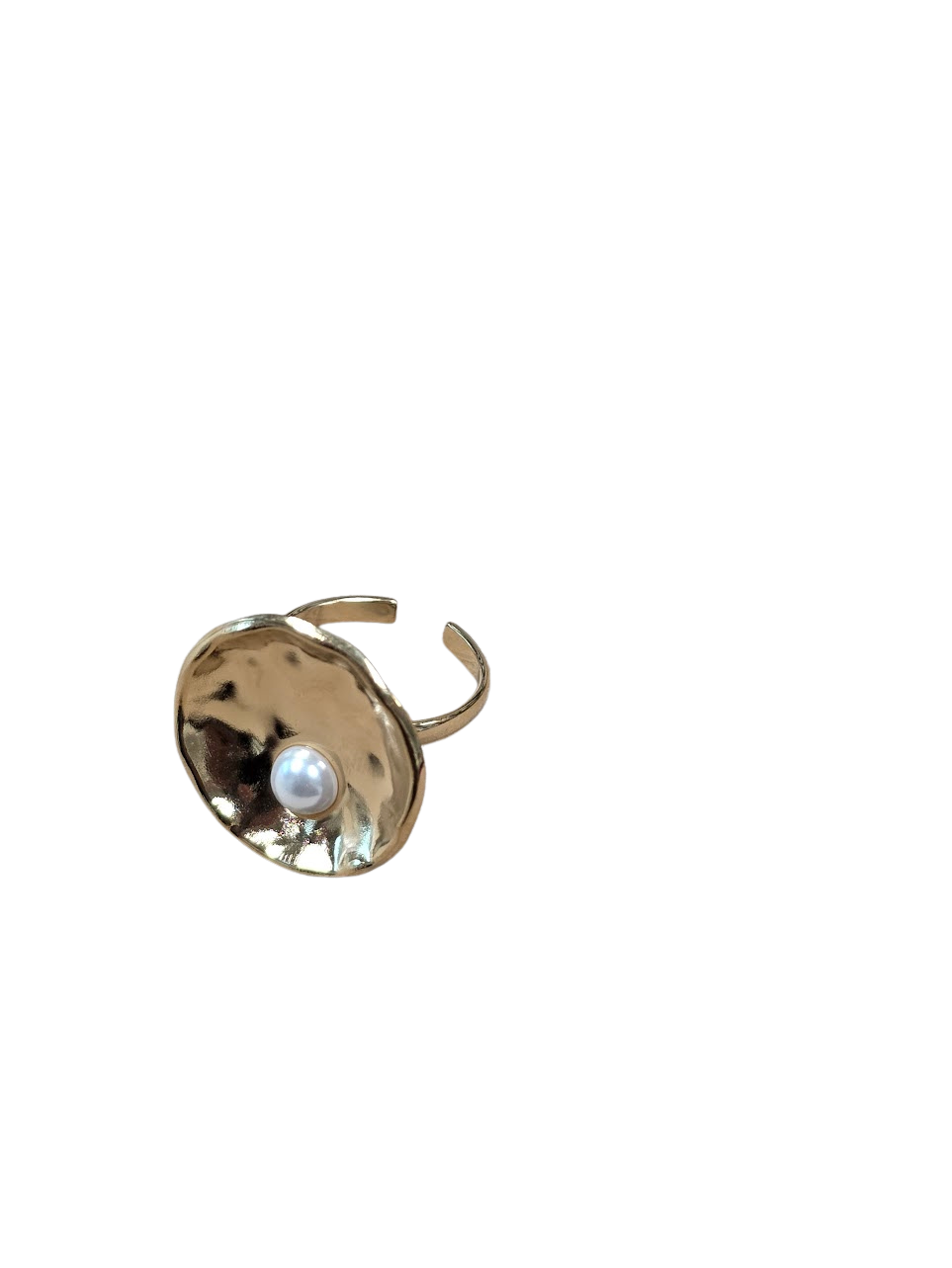 Seashell with Pearl Ring RI-0338