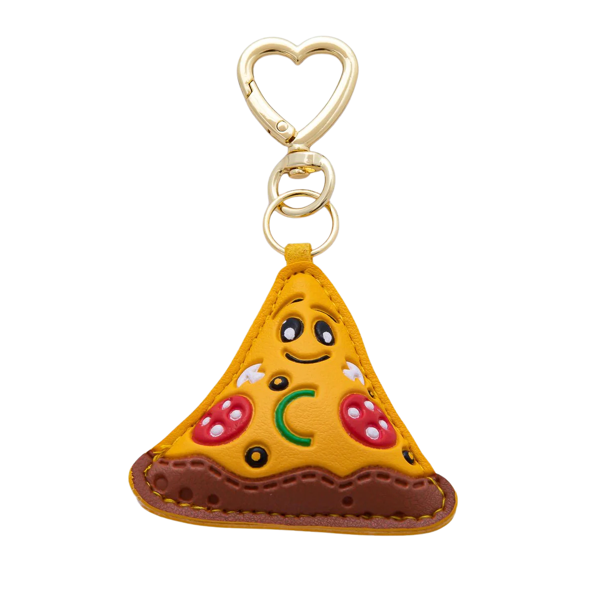 Pizza 3D Key Chain Bag Charm PU Leather ✦ BC-21WB0232