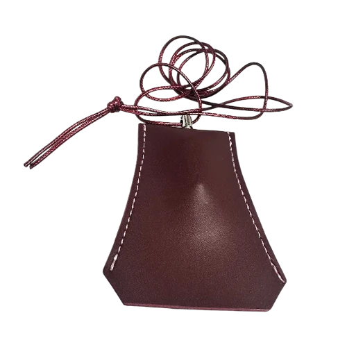 WINE BELL KEY CHAIN LEATHER PU NECKLACE CARRIER AC-0020