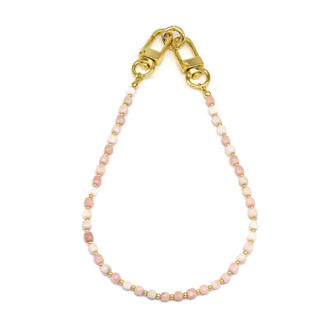 Pink Stone Bead Bag Chain/Phone Strap PH-SJ0057