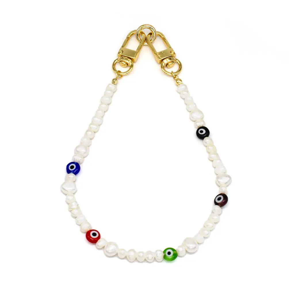 Evil Eye Pearl Bag Chain/Phone Strap PH-SJ0003