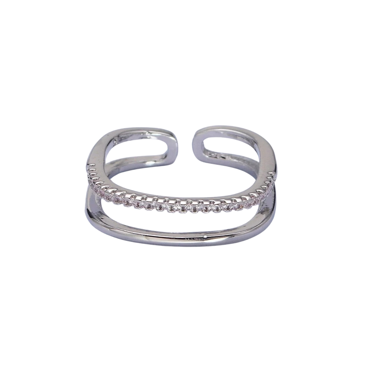 Dainty Stacked Diamond Minamilist Ring RI-21O1509 RI-21O1510