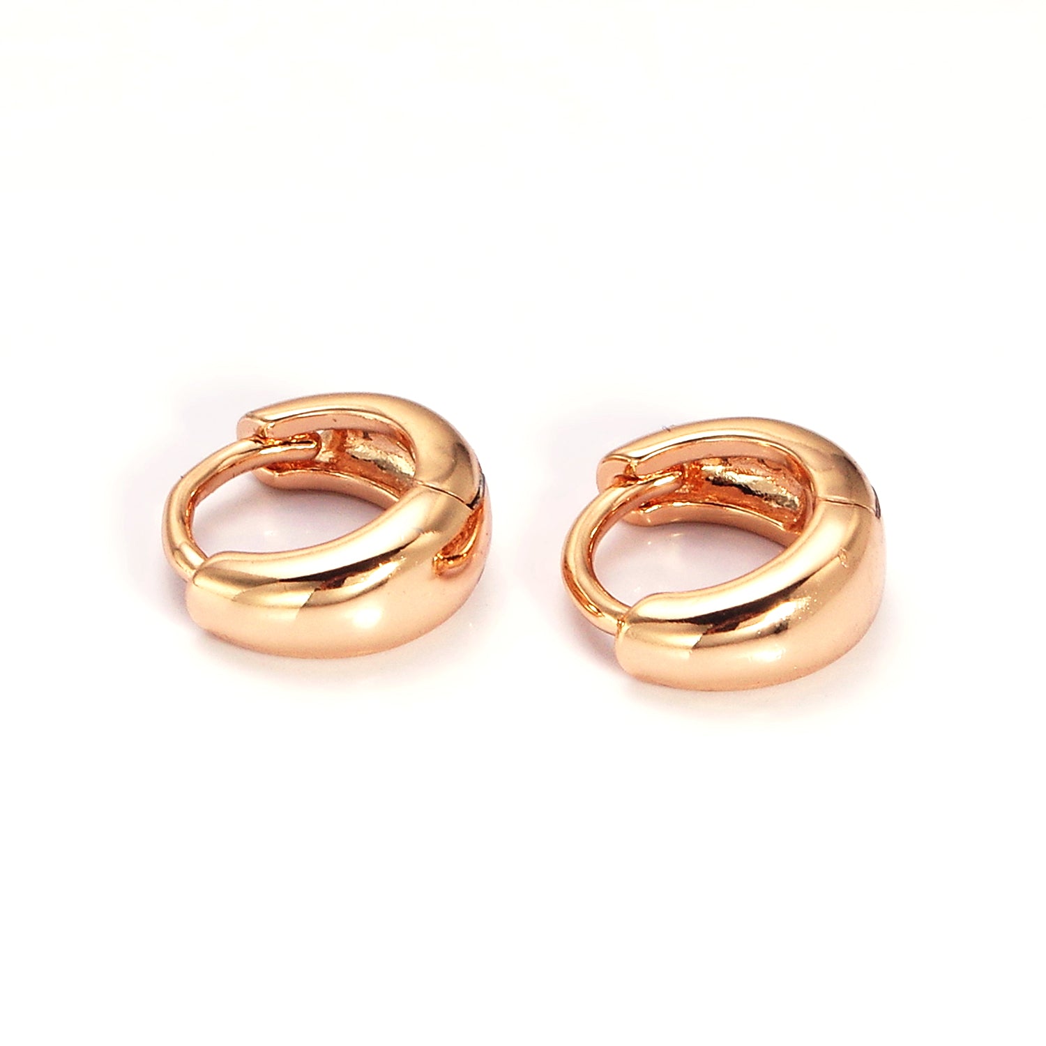 Gold 10mm Cartilage Huggie Hoop Earrings