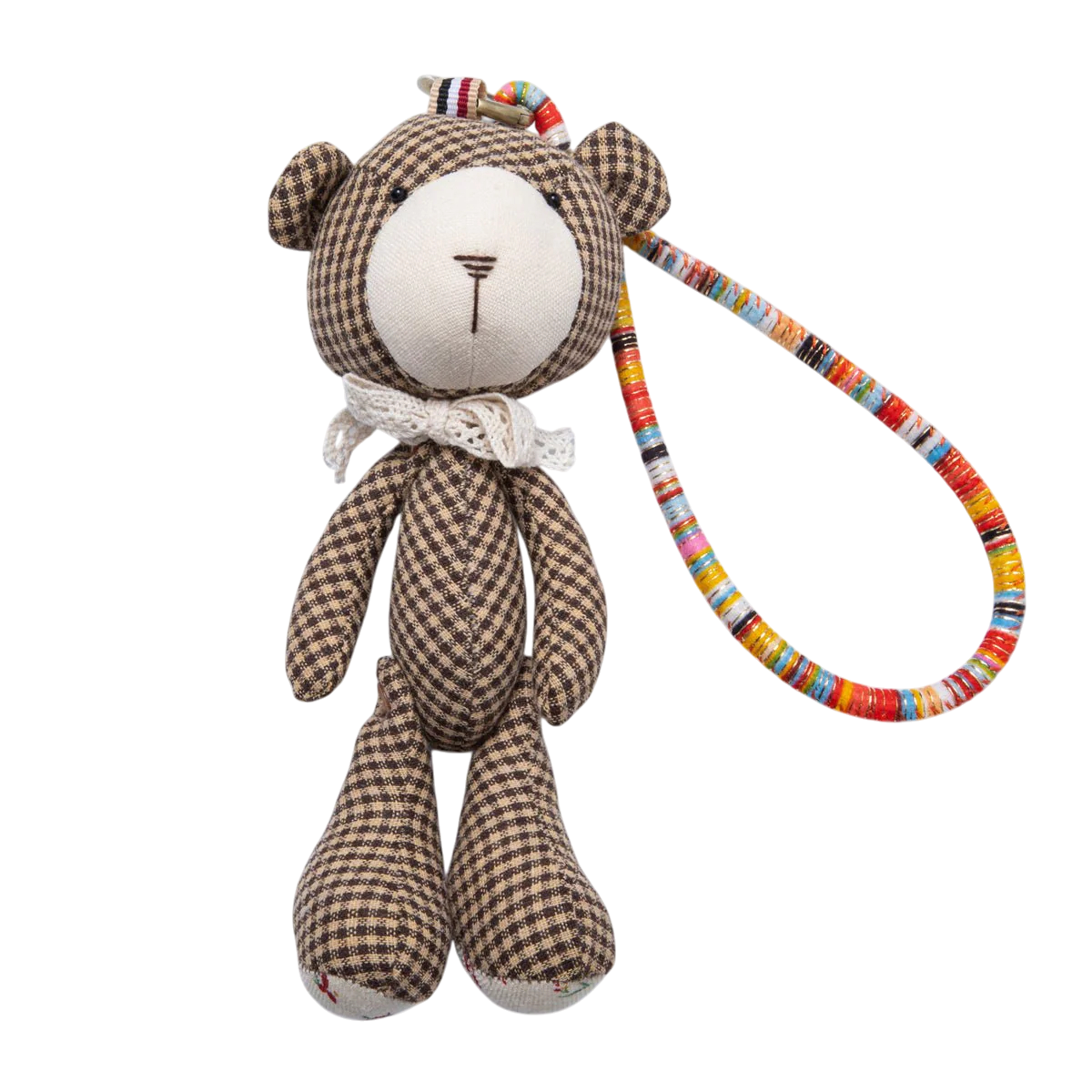 Brown, Red, Black Gingham Teddy Bear Plush BC-21WB049 - BC-21WB051