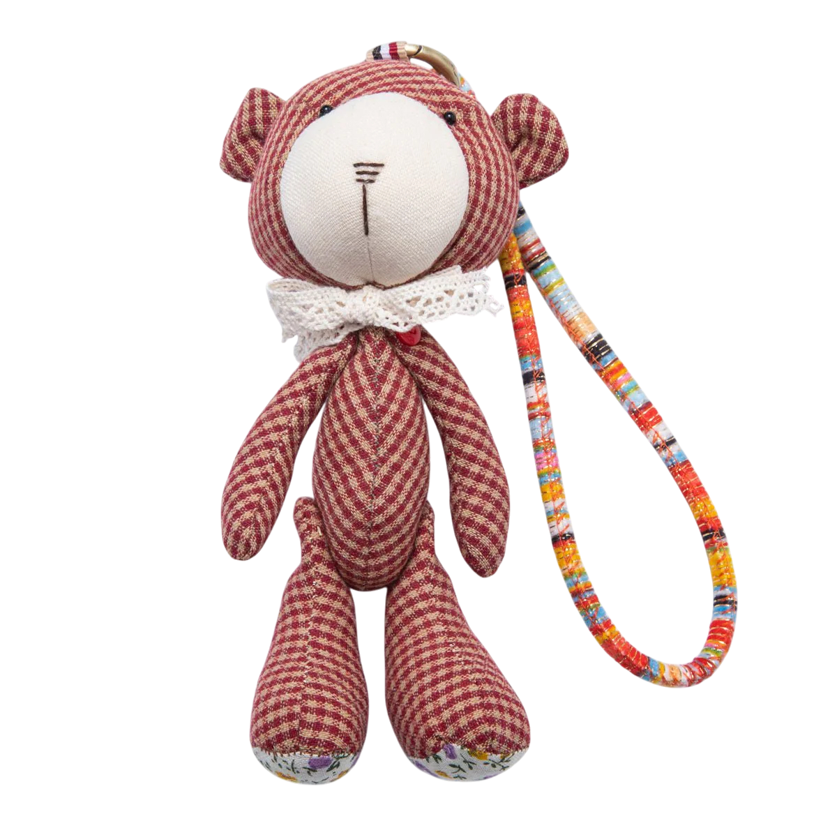 Brown, Red, Black Gingham Teddy Bear Plush BC-21WB049 - BC-21WB051