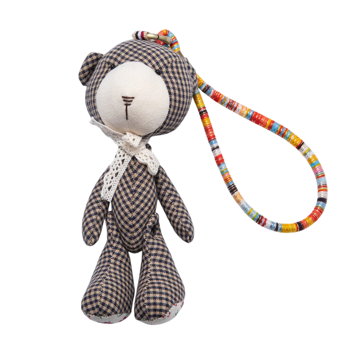 Brown, Red, Black Gingham Teddy Bear Plush BC-21WB049 - BC-21WB051
