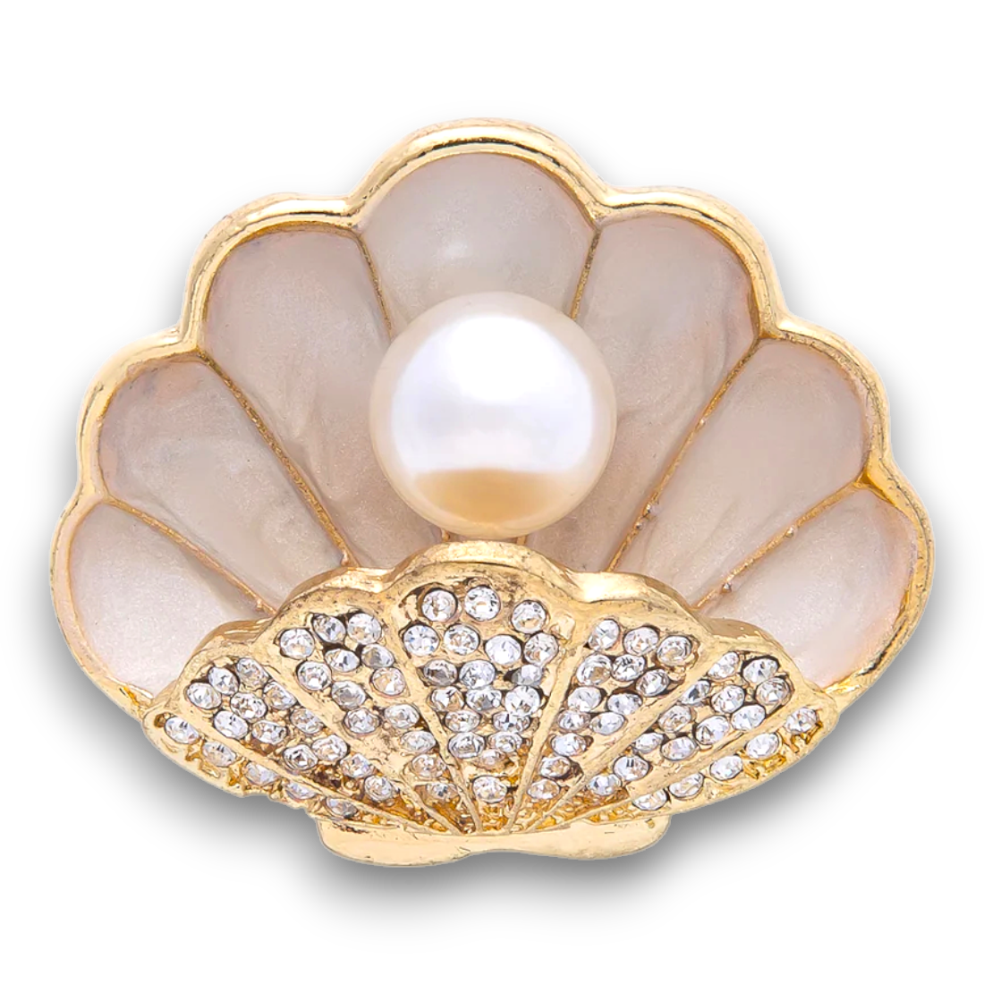 Mermaid Pearl of the Sea Statement Shell Brooch Pin