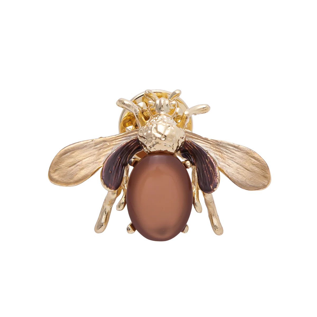 Cute Gold Queen Wasp Bee Stone Brooch Pin BH-21BH041