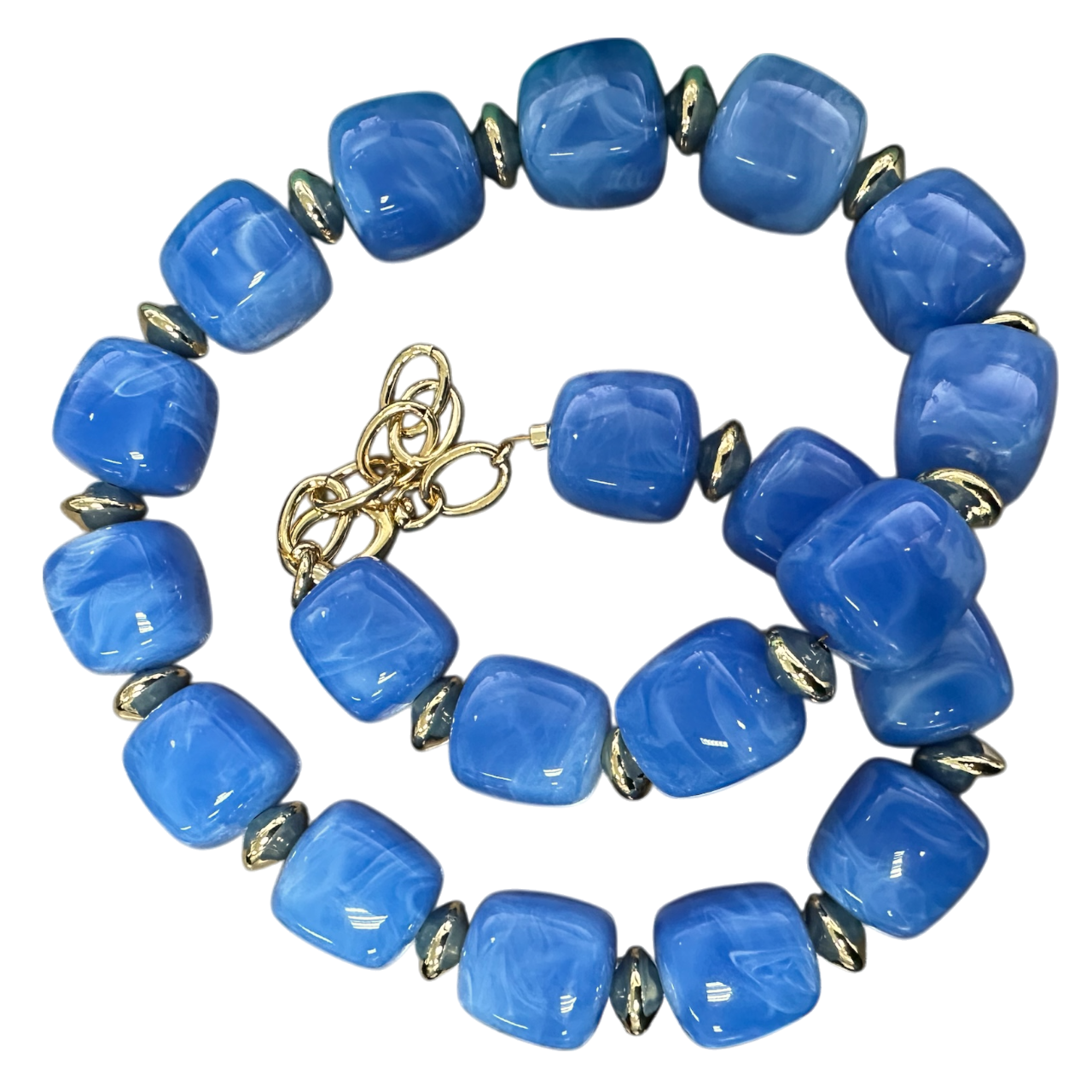 Colored Chunky Resin Beaded Necklace NC-2059 NC-2086
