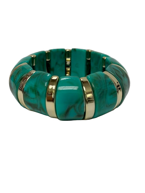 Stretch resin colored bangle ✦ BR-2010 TO BR-2018