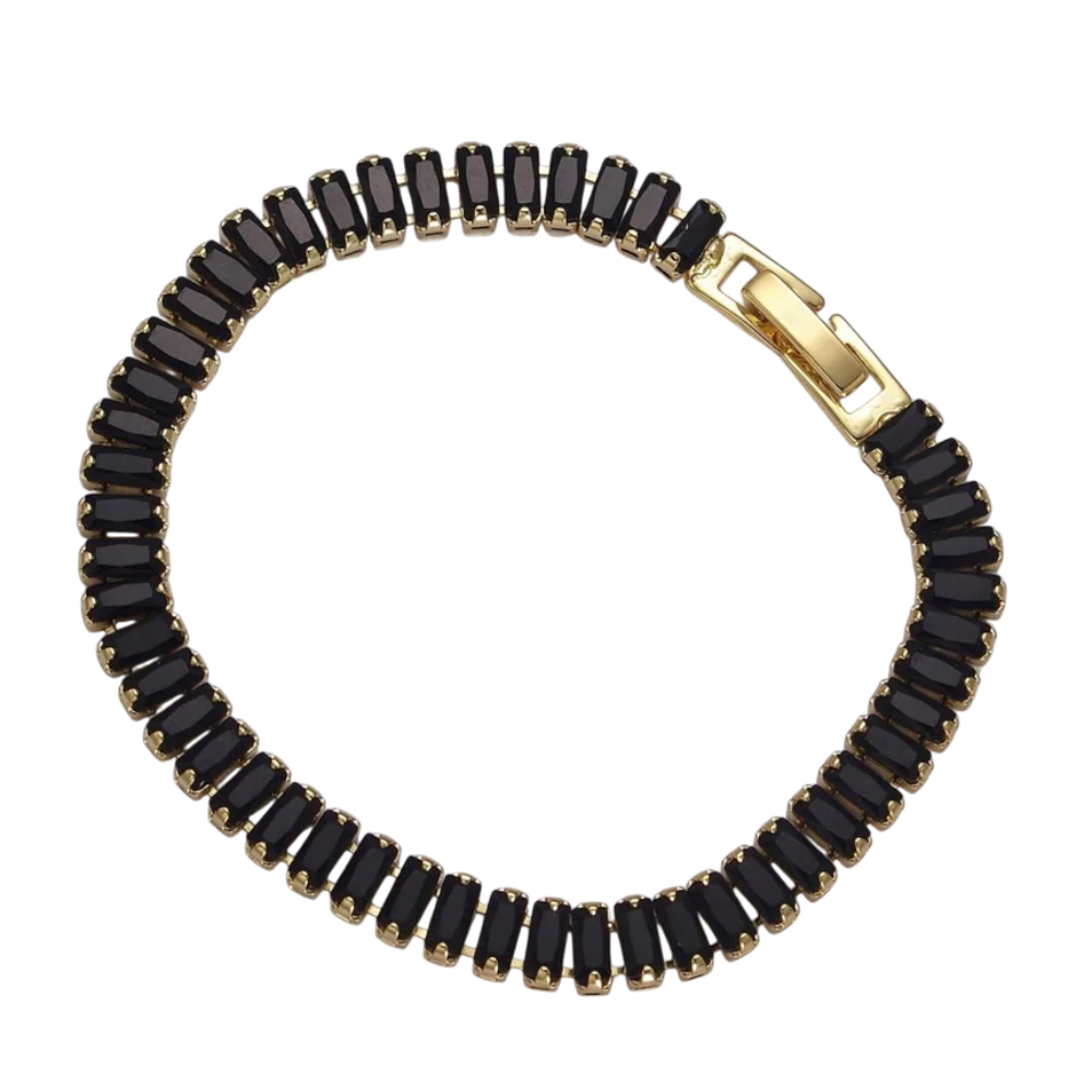 Multicolored Dainty Baguette Tennis Bracelets BR-21WA883 BR-21WA887