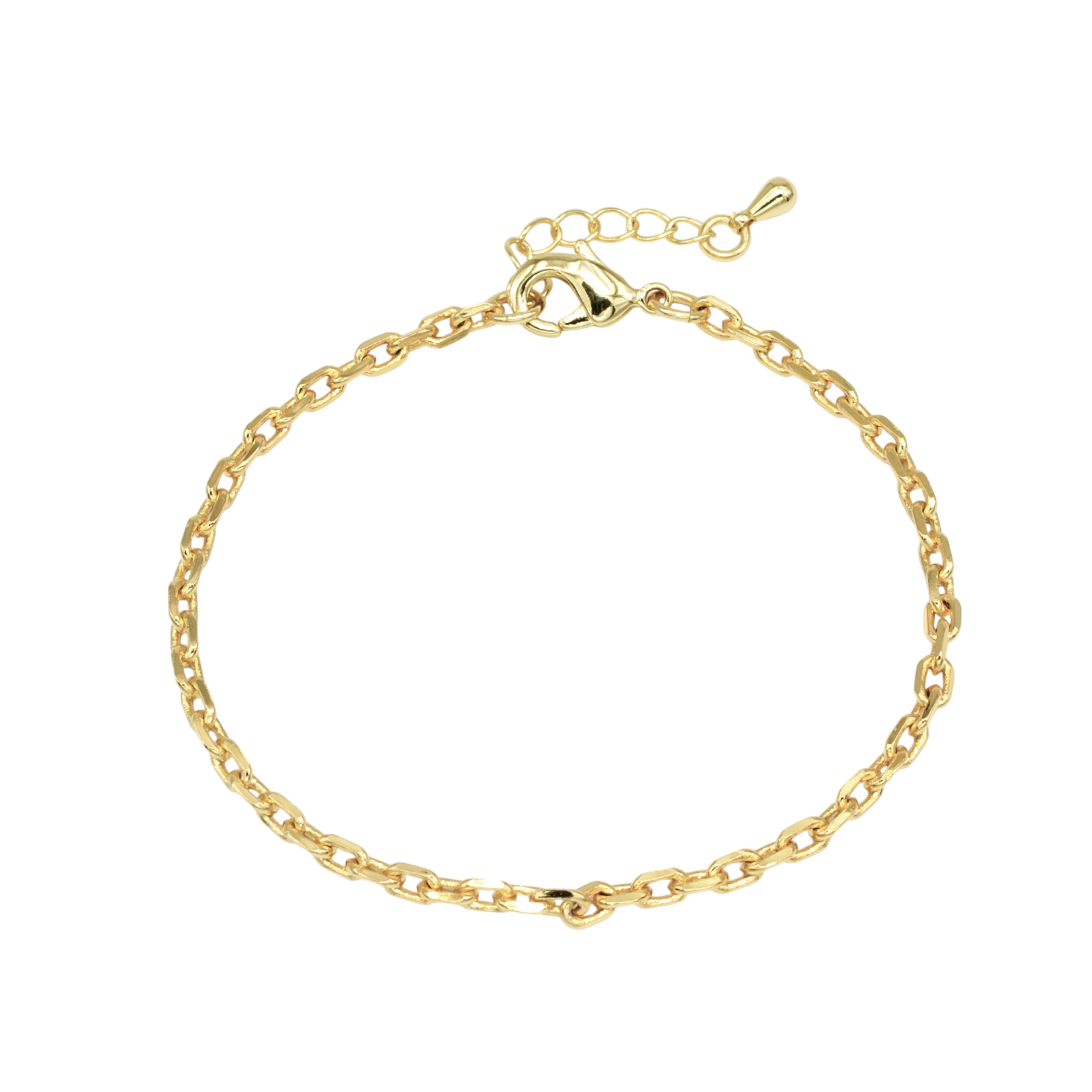 Classic Gold Paper Clip Cable Bracelet BR-SJ0134