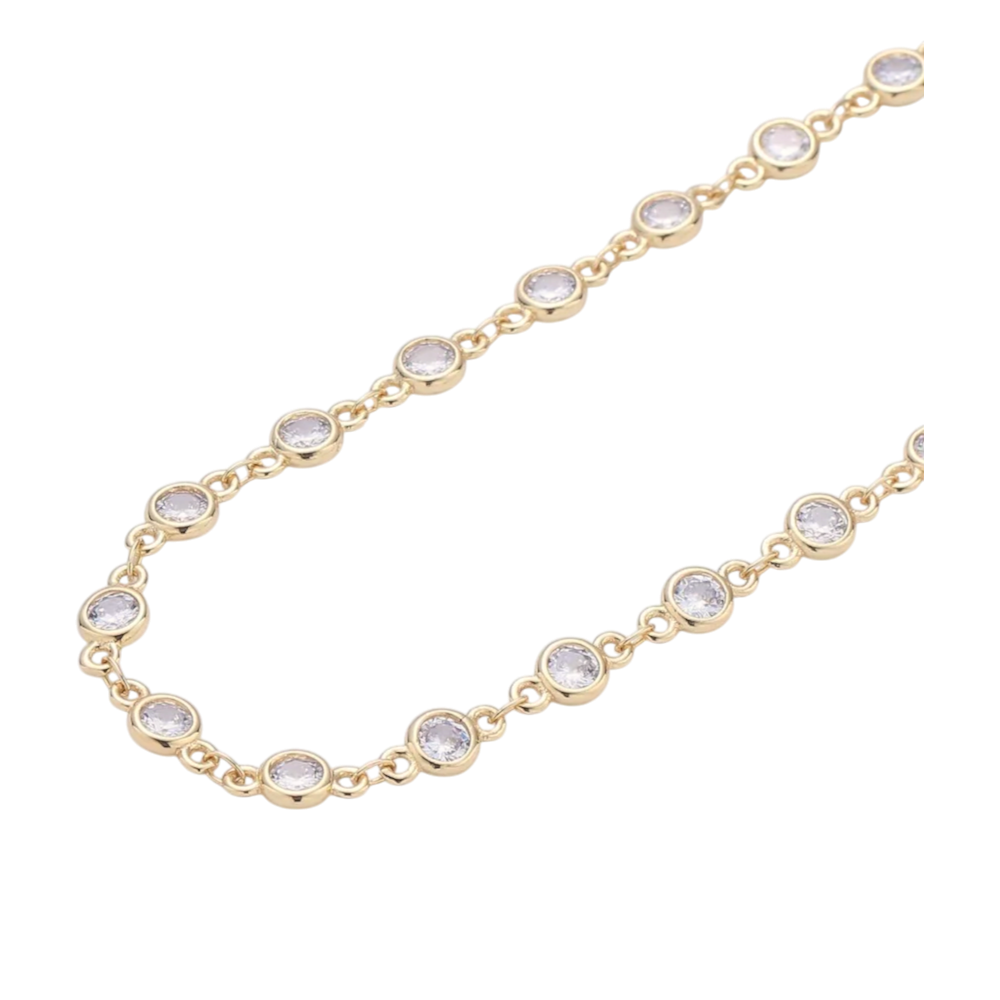 Round CZ Chain Bracelet BR-SJ3006