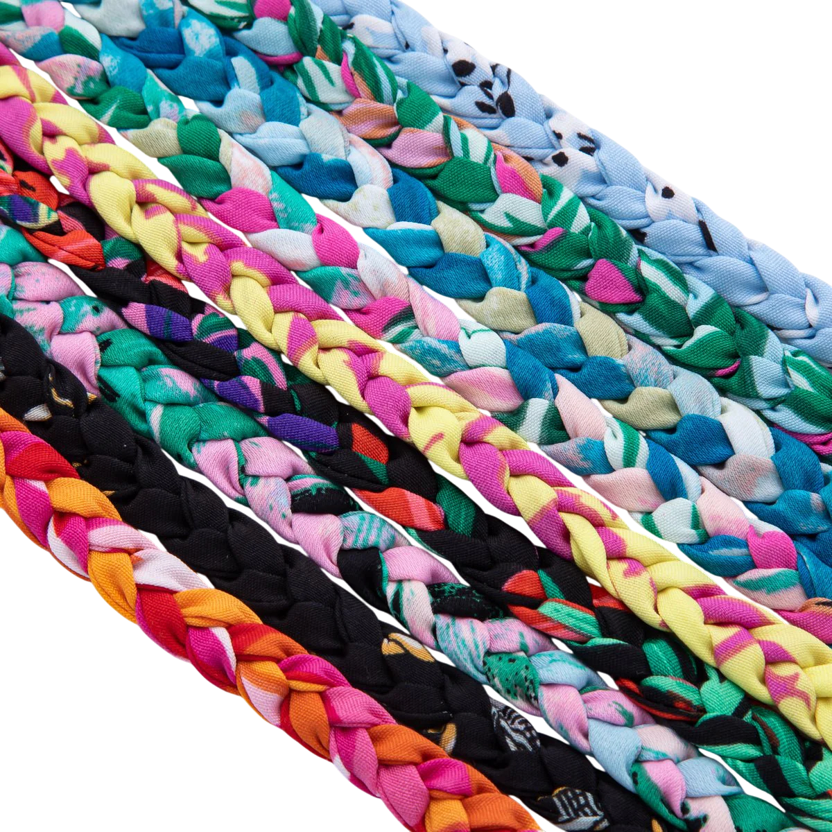 Colorful braided necklace